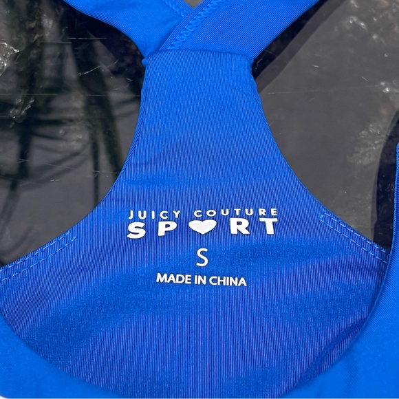 💖NWT💖 JUICY COUTURE Electric Blue Sports Bra   Size Small - Picture 5 of 6